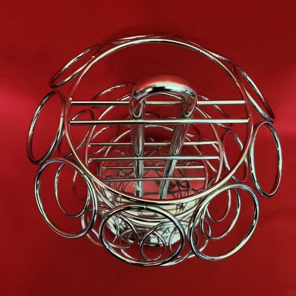 Coffee Pod Holder 27 Chrome Spinning Carousel Countertop - Picture 4 of 10